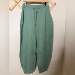 FP Beach Green 100% Cotton Pants Sz M
